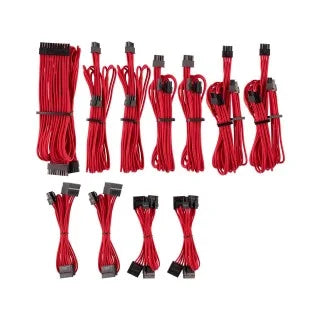 Corsair Premium Individually Sleeved PSU Cable Kit - Red