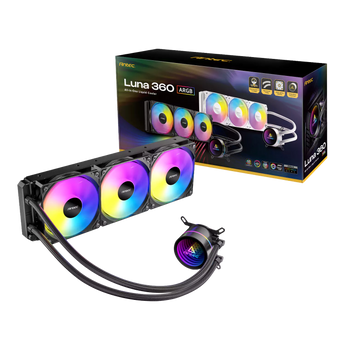 Antec Luna - 360mm ARGB CPU Water Cooler - Black