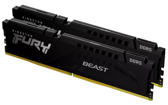 Kingston Fury Beast - 16GB x2 (32GB) , DDR5-6800MT/s , CL34 , Black