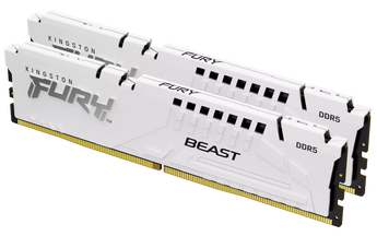 Kingston Fury Beast - 16GB x2 (32GB) , DDR5-5600MT/s , CL36 , White