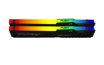 Kingston Fury Beast RGB - 32GB x2 (64GB) , DDR5-5200MT/s , CL36 , Black