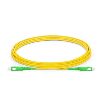 Acconet SC/APC to SC/APC simplex single-mode fiber patch lead, 3 meters long, for secure data transmission in fiber optic networks.