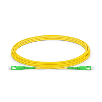 Acconet SC/APC to SC/APC simplex single-mode fiber patch lead, 3 meters long, for secure data transmission in fiber optic networks.