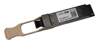 MikroTik Multi-mode QSFP28 Module 100m. Fiber optic transceiver for 40G/100G network connections over short distances.