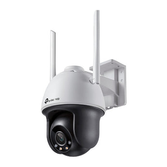 TP-Link VIGI C540-W: 4MP outdoor Wi-Fi camera with pan/tilt, providing full-color surveillance and wide area coverage.