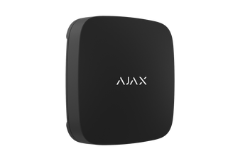 Black AJAX LeaksProtect wireless water leak detector. Detects leaks instantly to prevent water damage in homes or businesses.