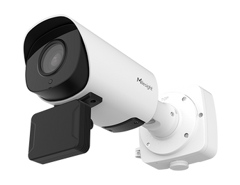 Milesight MS-C2966-RFPE: 2MP AI bullet camera with license plate recognition, black & whitelist support for vehicle access control.