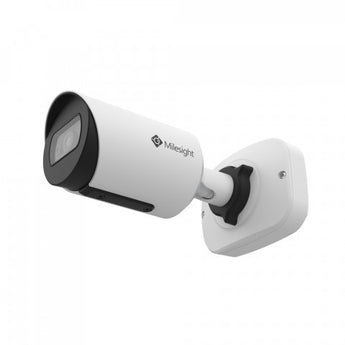 Milesight MS-C2964-PD: 2MP AI vandal-proof mini bullet camera with varifocal lens, ideal for robust outdoor security monitoring.