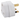 Acconet UK to South Africa plug adapter, white, converting UK plugs to fit SA sockets. Compact design, 16 Amp.