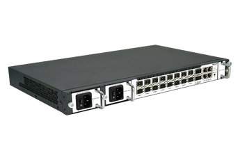 BDCOM GP3600-8CGP: 8-Port XGS-PON Combo L3 OLT Headend. Ports for high-bandwidth fiber optic network connectivity. Professional headend equipment.