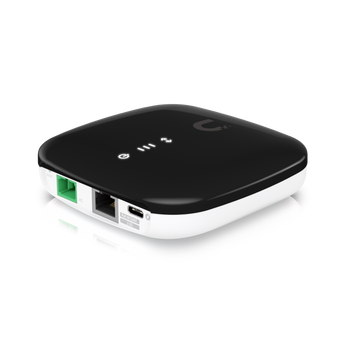 Ubiquiti UISP Fiber XG GPON ONU/ONT. A white fiber optic network unit for high-speed internet connectivity.