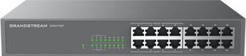 Grandstream GWN7702: 16-port Gigabit unmanaged switch for fast, reliable network connectivity in small to medium-sized businesses and home offices.