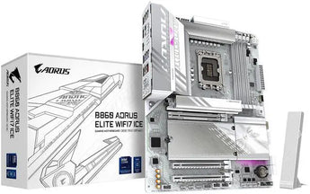 Gigabyte B860 AORUS ELITE WIFI7 ICE Motherboard - Intel B860, LGA1851, DDR5, WiFi 7