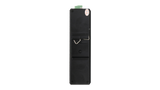 BDCOM IS200-2S4P industrial switch: 4 Gigabit PoE+ ports, 2 SFP ports, managed, metal housing, DIN-Rail mount for reliable network connectivity.