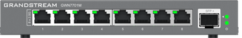 Grandstream GWN7701M: Enterprise 8-port unmanaged 2.5G switch providing high-speed network connectivity for home and office use.