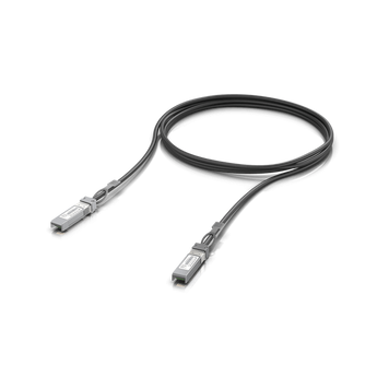 Ubiquiti UniFi 10 Gbps 3M Direct Attach Cable (UACC-DAC-SFP10-3M) SFP+ to SFP+ copper cable, 3 meters long for high-speed network connections.
