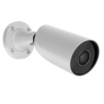AJAX Security 5MP IP white bullet camera with a 4.00 mm lens, suitable for outdoor surveillance with PoE and IR.