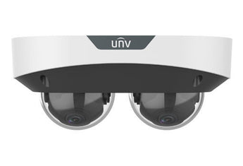 Uniview UNV IPC3222SS-ADF28K-I1: 2MP LightHunter dual-lens dome IP camera. Provides color imaging in ultra-low light for indoor/outdoor surveillance.