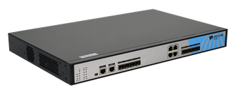 BDCOM 4-Port GPON OLT Headend with dual internal AC power supplies for FTTx applications and network redundancy.