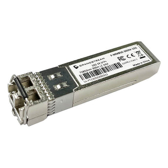 Grandstream GWN-MM-10G SFP+ transceiver, multi-mode, 10G, 300-meter reach. Used for high-speed data transfer in enterprise networks.