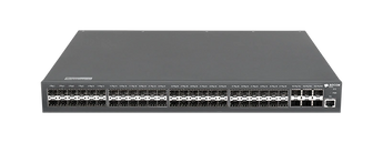 BDCOM S2948S6X-2AC switch with 48 SFP ports and 6 10GE ports. Stackable, L3-lite managed switch for active fiber networks.