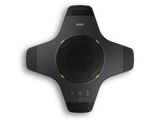 Snom C52-SP DECT extension speaker with built-in battery. Wireless expansion for Snom C520 conference phone. Enhances audio coverage.