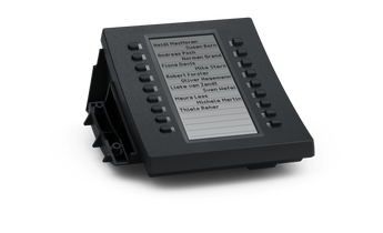 Snom D3 expansion module with USB, adding programmable keys to compatible Snom D3xx series VoIP phones (excluding D305).