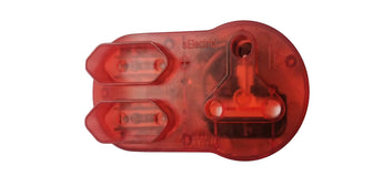 Acconet surge adaptor with a single 16A SA outlet and two 5A 2-pin sockets, providing reliable power surge protection.