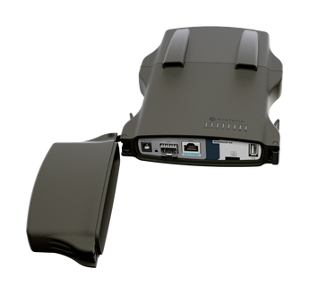 MikroTik NetMetal ax WiFi 6 ODU (MT-RBL23UGSR-5HAXD2HAXD-NM) featuring dual RP-SMA connectors for flexible antenna options and 2.5G SFP port.