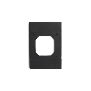 Acconet IoT 4x2 Smart Wall Switch Adapter Plate, Black | AC-IOT-BP-B