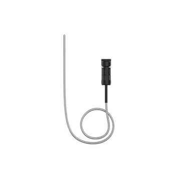 Milesight SP-A high-temperature probe. Black cable with a metal temperature sensor, measures -50°C to +500°C, compatible with TS30x sensors.