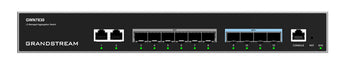 Grandstream GWN7830 Enterprise L3 Aggregation Managed Switch. A black, rack-mountable network switch with multiple Gigabit Ethernet ports.