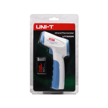 Infrared Thermometer SST-IRTH for human use, displaying a temperature reading between 32 and 45 degrees Celsius. Non-contact measurement.