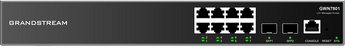 Grandstream GWN7801P: 8-Port Gigabit Ethernet Layer 2+ Managed PoE Switch with 2 SFP uplink ports and 120W PoE power.