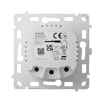 AJAX LightCore Dimmer Smart Switch. Wireless light control for smart homes. Dims lights. SoloButton not included. AJAX-LC-DIM.