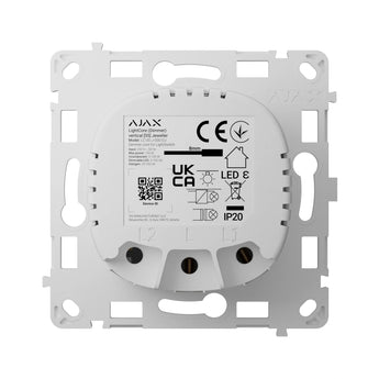AJAX LightCore Dimmer Smart Switch. Wireless light control for smart homes. Dims lights. SoloButton not included. AJAX-LC-DIM.