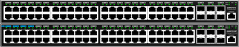 Grandstream GWN7816: 48-port managed Gigabit Ethernet switch with 6 x 10G SFP+ ports for enterprise-grade networking.
