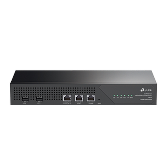 TP-Link DS-P7001-01, a compact 1-port GPON OLT, pizza-box style, offering reliable fiber optic network connectivity for small networks.