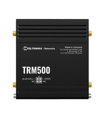 Teltonika TRM500, a compact industrial 5G modem with a USB Type-C interface, enabling high-speed cellular connectivity.