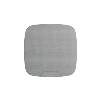 AJAX Security White SpeakerPhone for two-way communication and seamless integration with Ajax security systems.