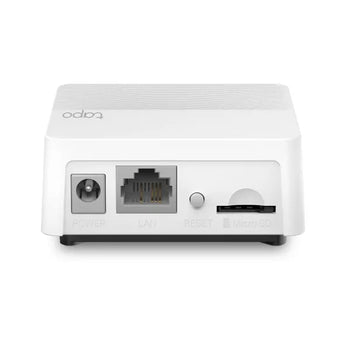 TP-Link Tapo H200 Smart Hub connecting smart home devices like sensors, switches, cameras, and doorbells.