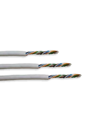 White Acconet CAT5e 500m solid copper UTP Ethernet cable roll for indoor networking, SKU: CAT5-500-SC.