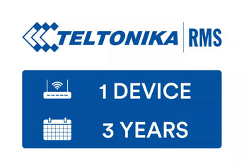 Teltonika RMS License (RMS3Y) for 3 years. Manages one Teltonika Network device remotely, providing continuous access and control.