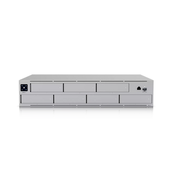 Ubiquiti UniFi NAS Pro (UB-UNAS-PRO): A 2U rack-mountable network attached storage device for large-scale file sharing and backup.