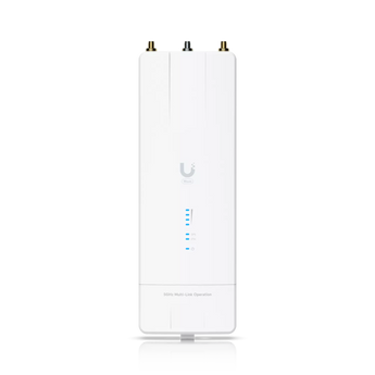Ubiquiti UISP Wave MLO5 dual 5GHz Wi-Fi 7 radio with POE injector for point-to-point and point-to-multipoint wireless networking.