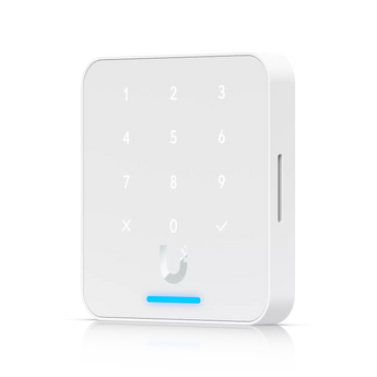 Ubiquiti UniFi Access G3 Flex reader (UA-G3-Flex-W). White, with NFC card reader and keypad. PoE powered for easy installation.
