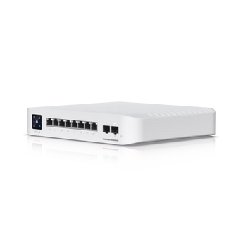 Ubiquiti UniFi Switch Pro 8 PoE (USW-Pro-8-PoE): 8-port Layer 3 switch, providing PoE+ and PoE++ for powering devices.
