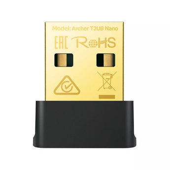 TP-Link Archer T2UB Nano: A compact USB adapter providing both WiFi and Bluetooth 4.2 connectivity for desktop PCs.