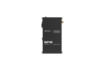 Teltonika DAP140 industrial wireless access point. Wi-Fi 4, designed for reliable network connectivity in demanding environments.