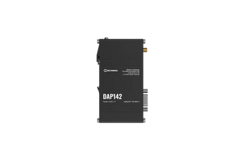 Teltonika DAP142 industrial wireless access point. Wi-Fi 4, PoE powered, with RS232 port for reliable network connectivity in harsh environments.